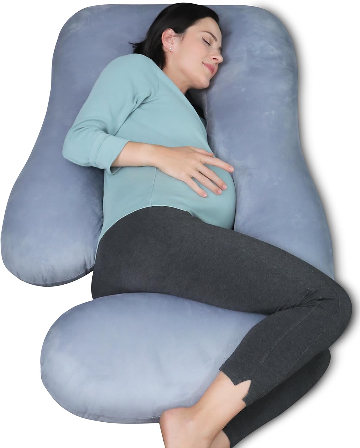 MOON PARK Pregnancy Pillows for Sleeping - U Shaped Full Body Maternity Pillow