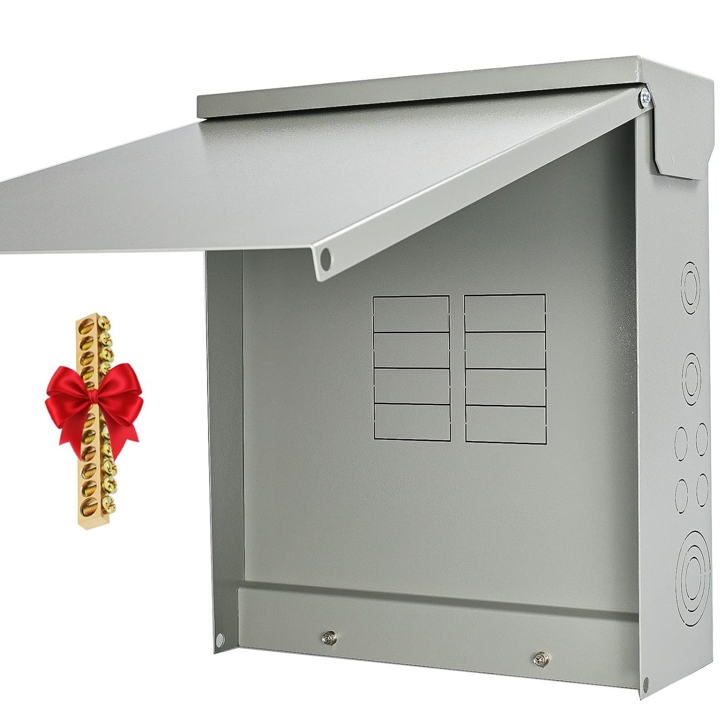 Circuit Breaker Panels Box 125 Amp 8-Space 16-Circuit Indoor Main Lug Surface Mount