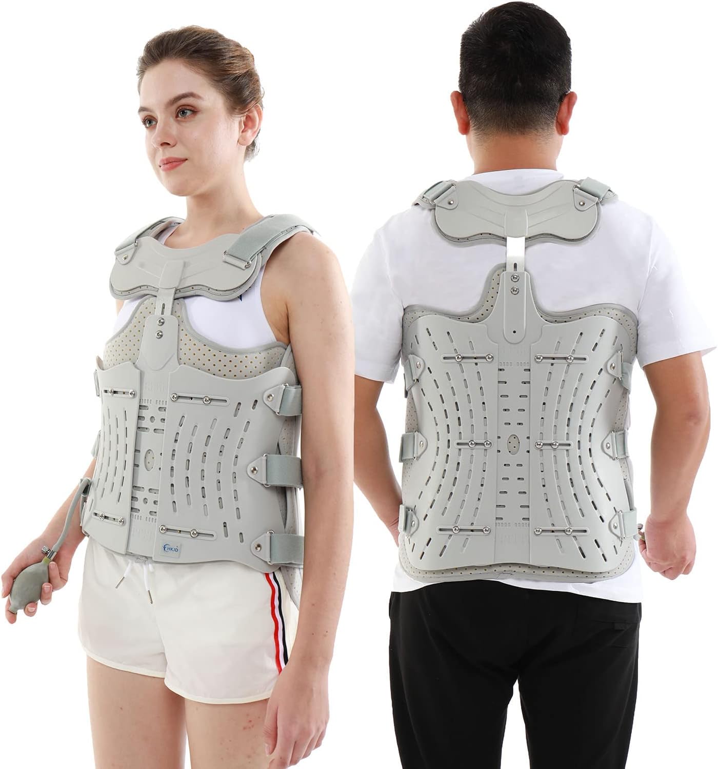 TLSO Inflatable Thoracolumbar Fixed Back Spinal Brace, Pain Relief and Straightener