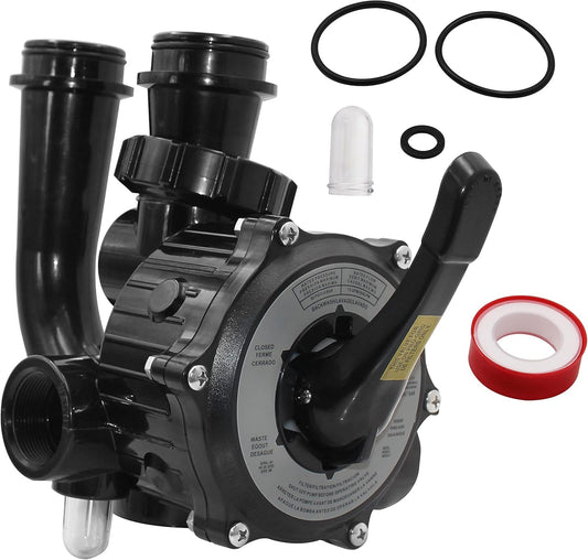 SP0710XR50 Backwash Valve Coupling Compatible with Hayward Pro-Series Vari-Flo，Black