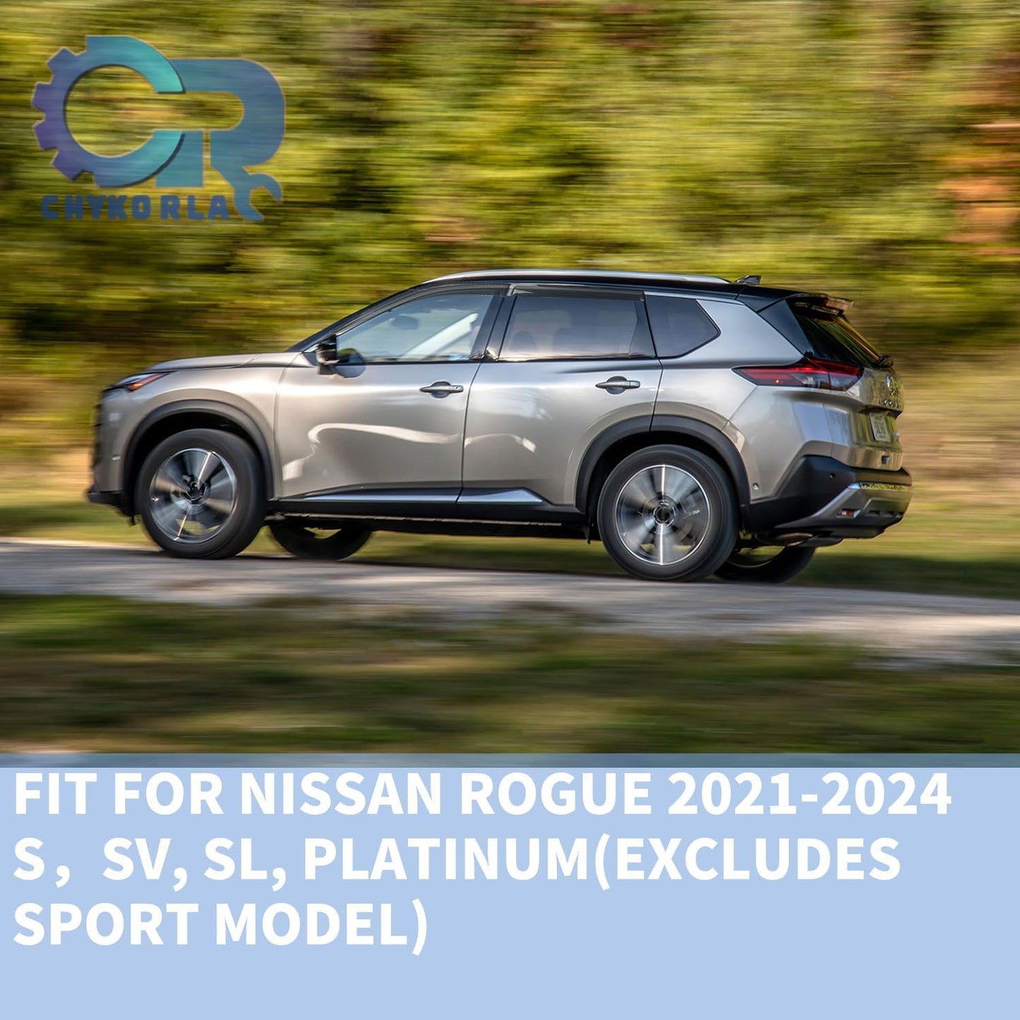 4 PCS Rain Guards Fit for 2021-2024 Nissan Rogue S, SV, SL, Platinum