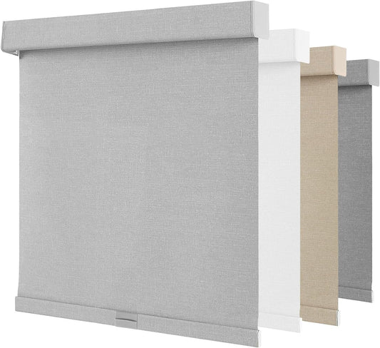 NUTRO CHILL Blackout Window Blinds Cordless (35''x72'', Light Grey)