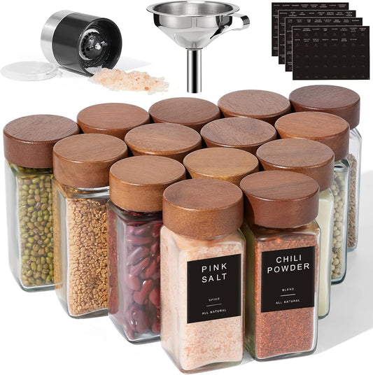 Yangbaga 15 Pcs Glass Spice Jars - Please see Description