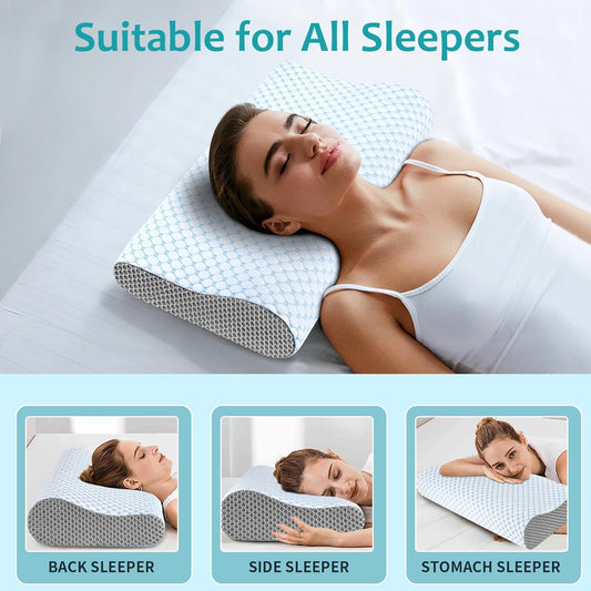 Neck Pillow Memory Foam Pillows - Cooling