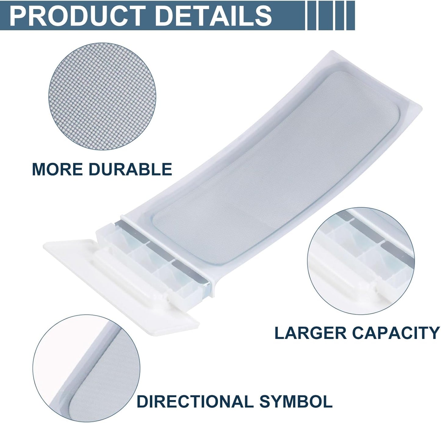 W10717210 Dryer Lint Filter Case Screen Replacement