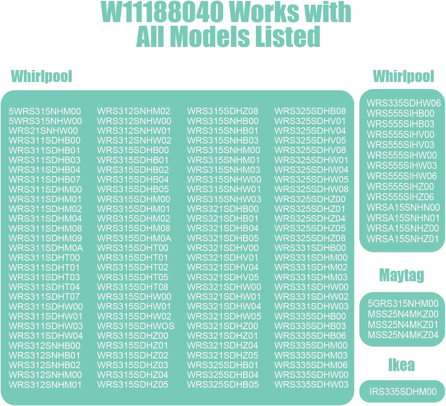 W11188040 Refrigerator Fresh Food Upper Glass Shelf