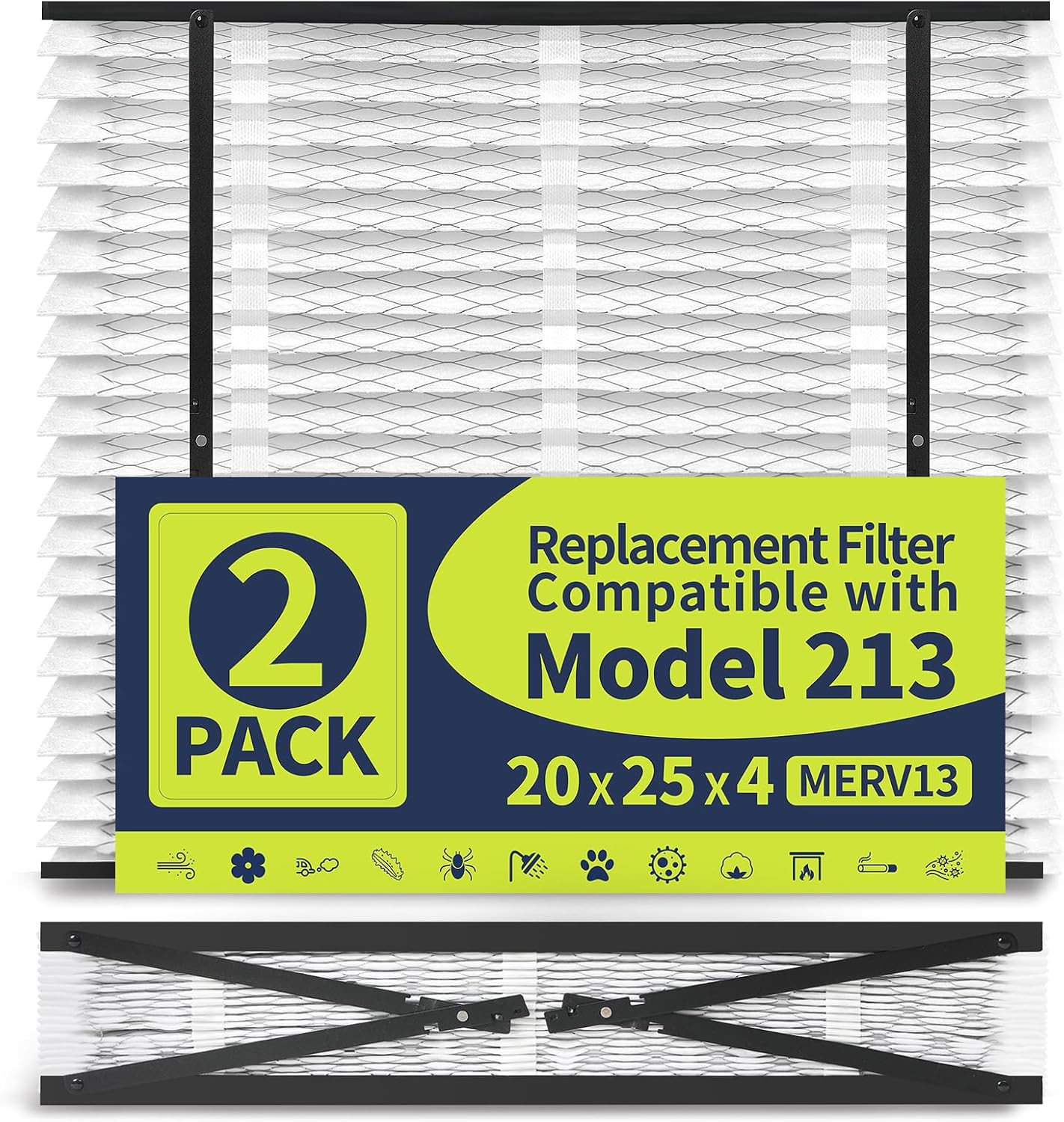 2 Pack 213 Replacement Filter Compatible with AprilAire Whole House Air Purifiers