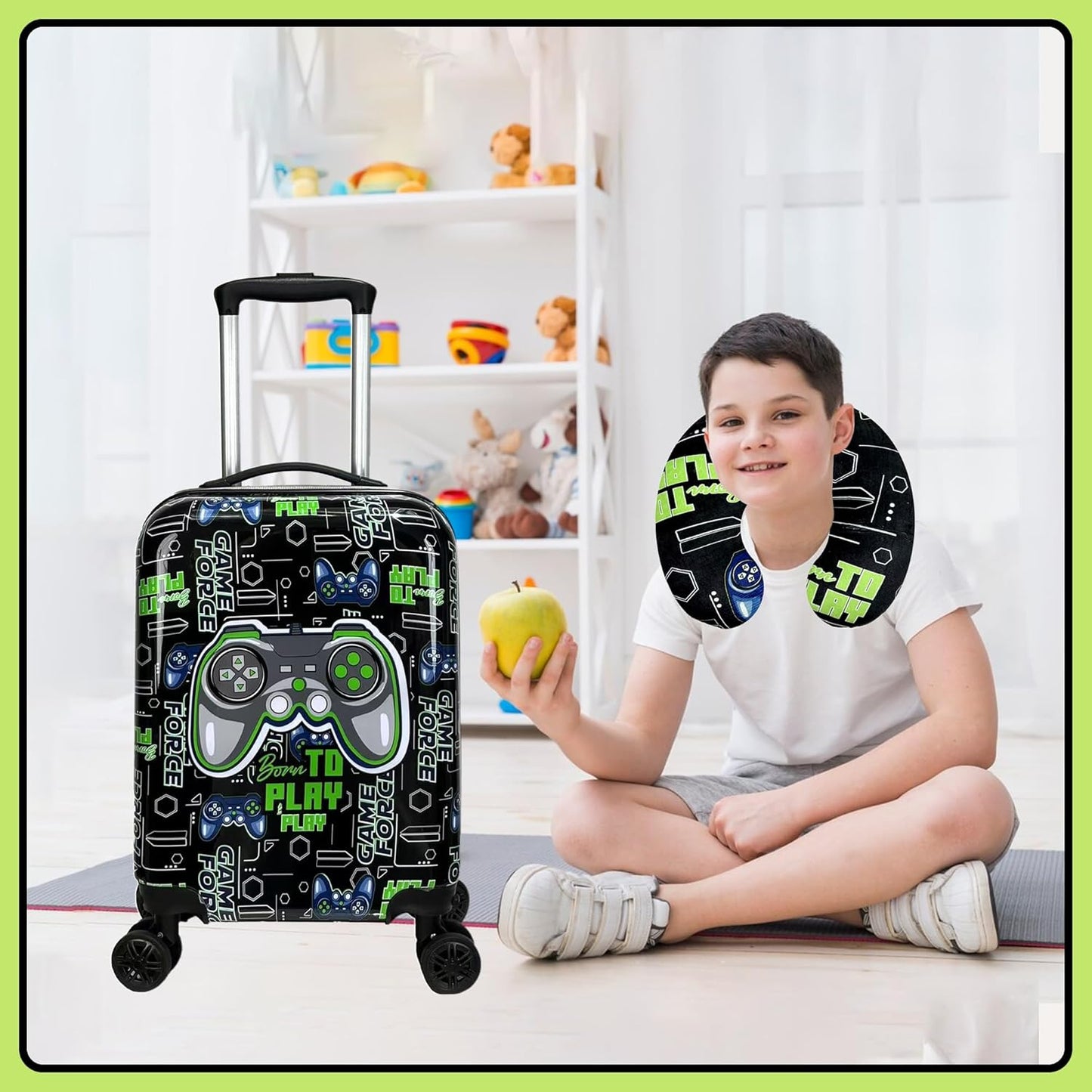 Kid’s Luggage Suitcase Set 16’’ Hardside Luggage with Spinner Wheels