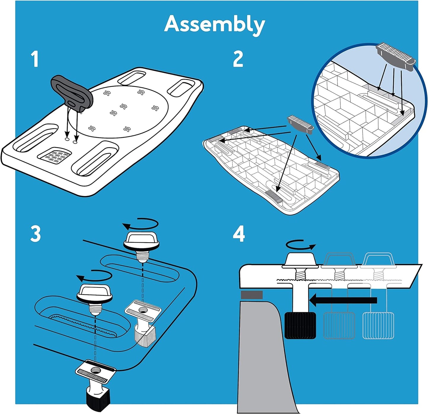 Carex Portable Shower Bench - Shower Bath Seat - Fits tub of 19"-28".