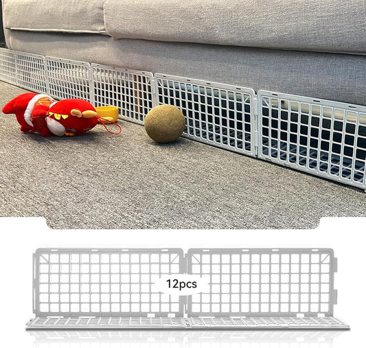 17 PCS Under Couch Blockers for Bed Couch Furniture Underneath Stop from Getting Under The Sofa