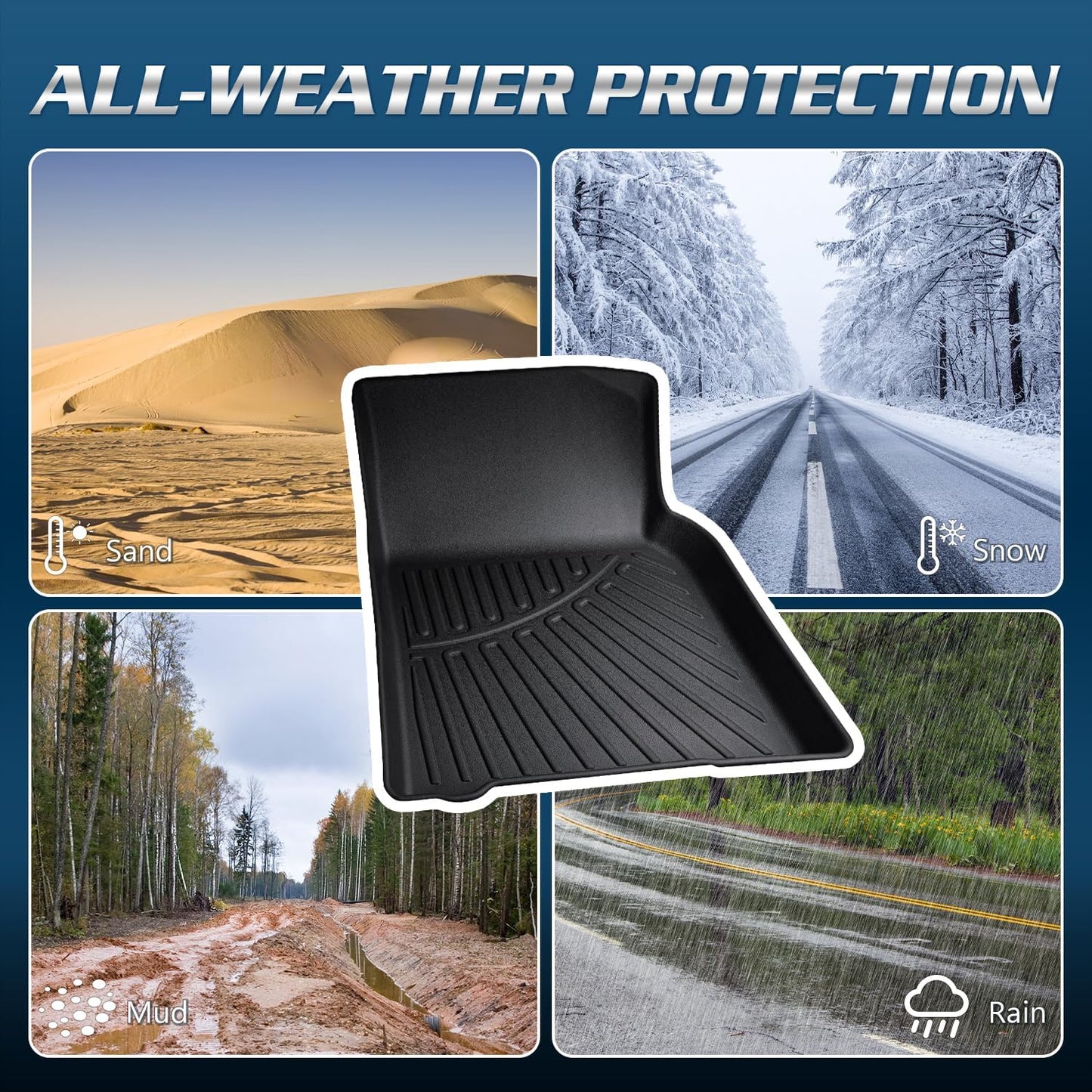 Floor Mats & Cargo Liner Fit for Buick Enclave 2025 2026 & for Chevy Traverse (7 Seats)