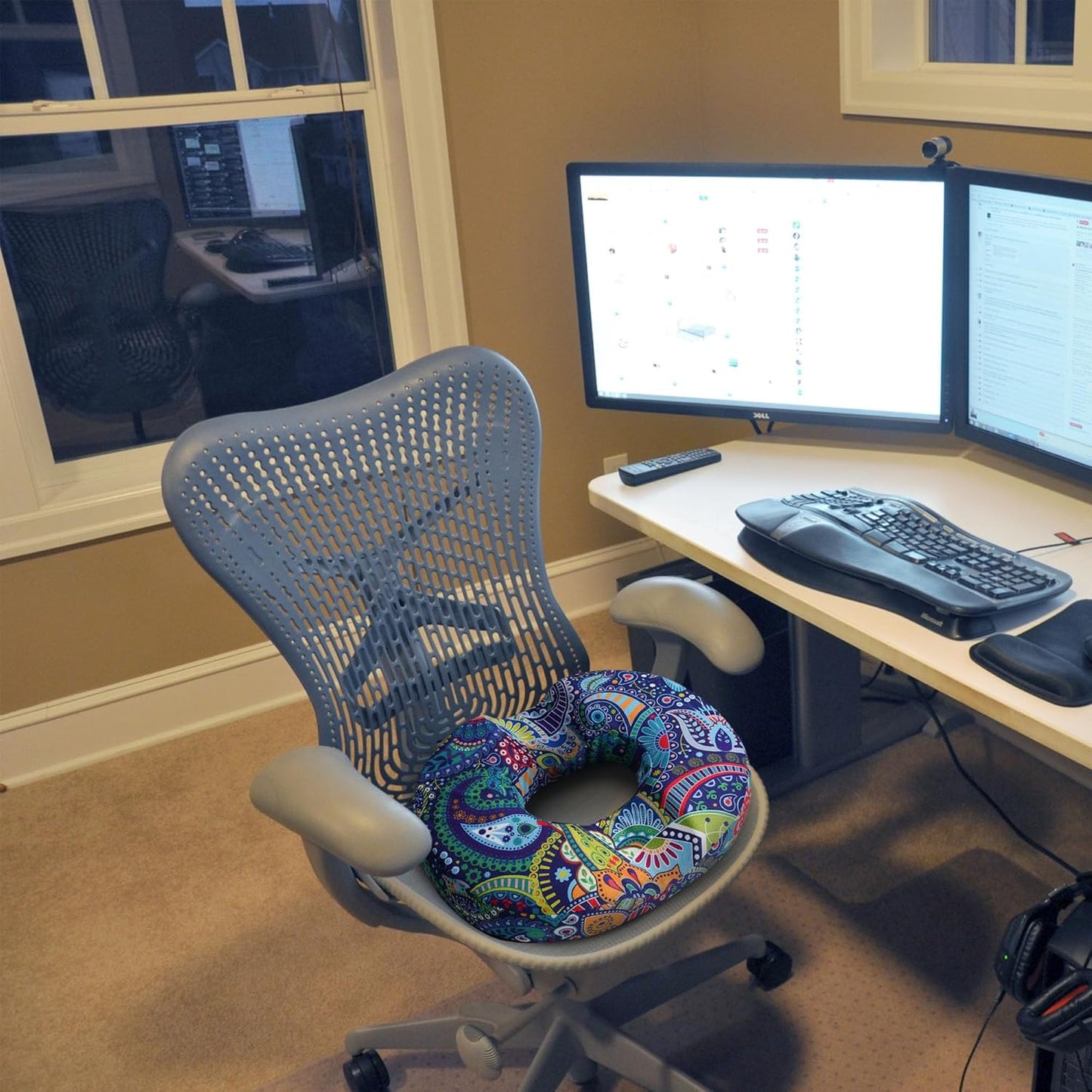 Donut Pillow Seat Cushion for Tailbone, Home Office Chair Cushion for Long Sitting Work