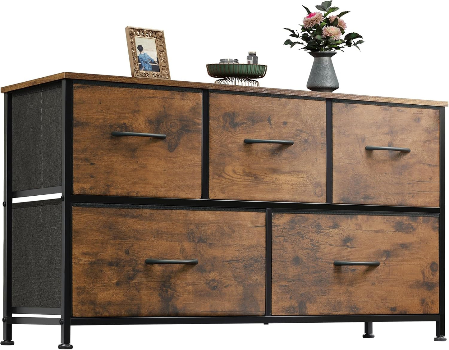WLIVE Dresser for Bedroom with No Drawers, Wide Chest For Drawers - No Drawers