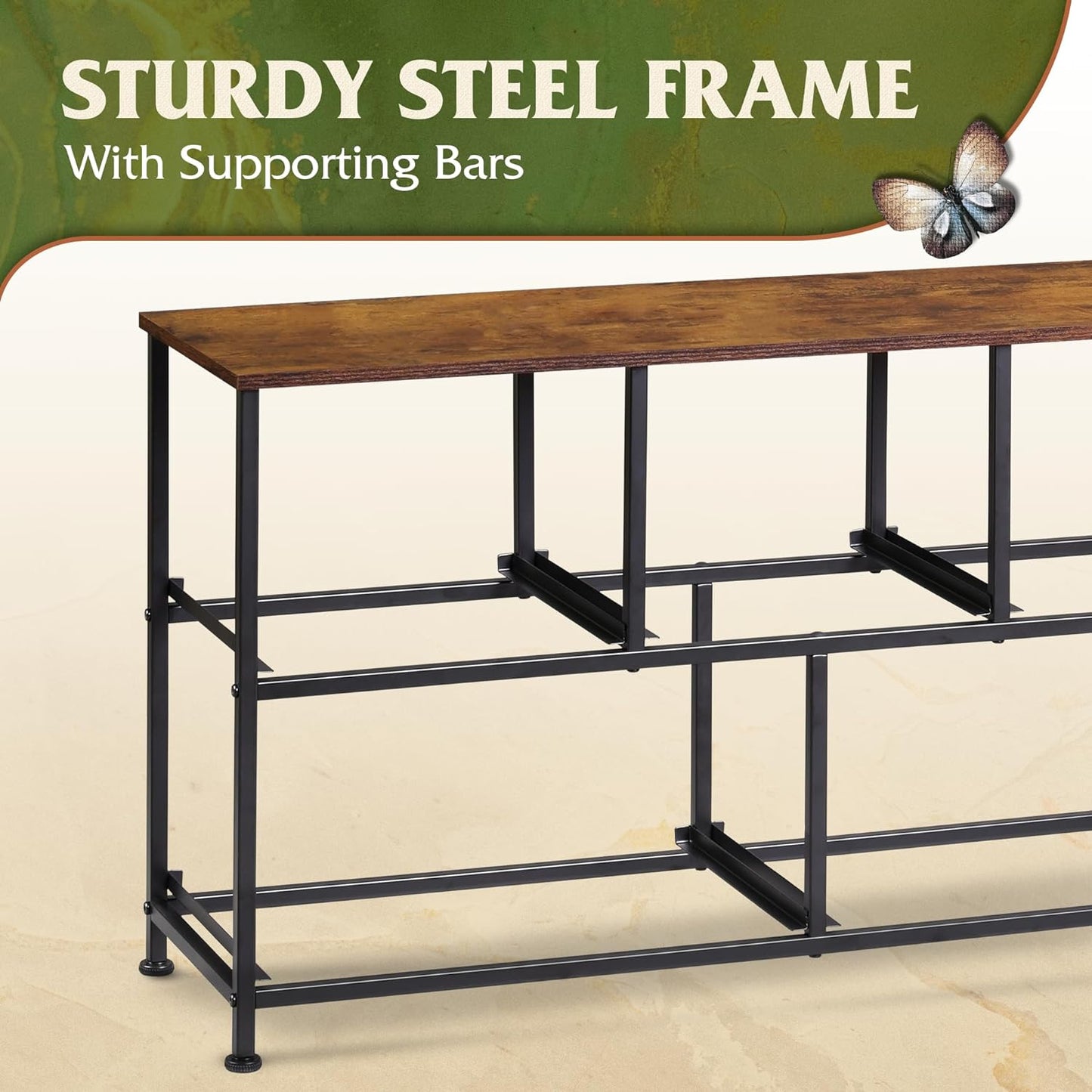 WLIVE Dresser for Bedroom with No Drawers, Wide Chest For Drawers - No Drawers