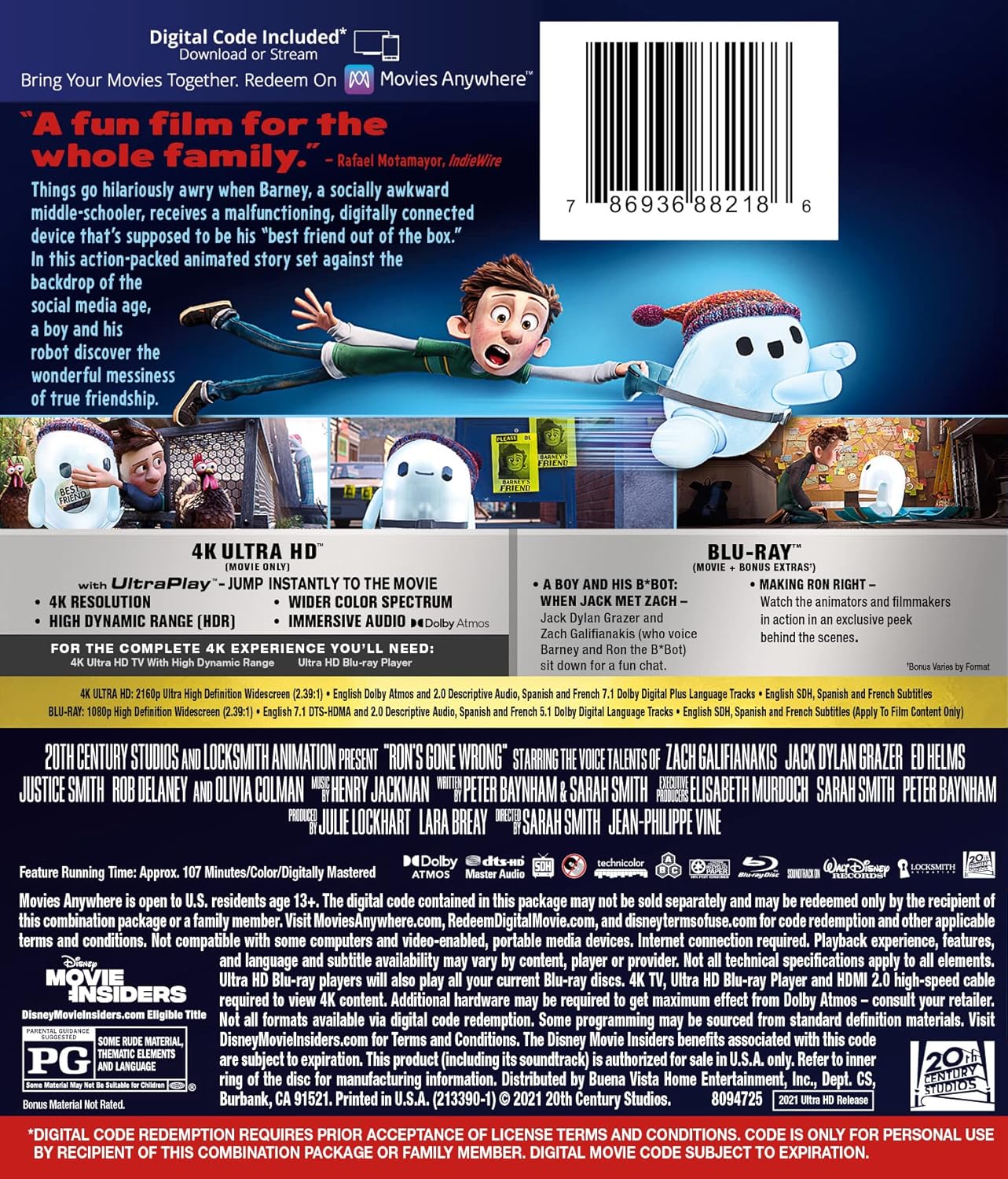 Ron's Gone Wrong [Blu-ray]