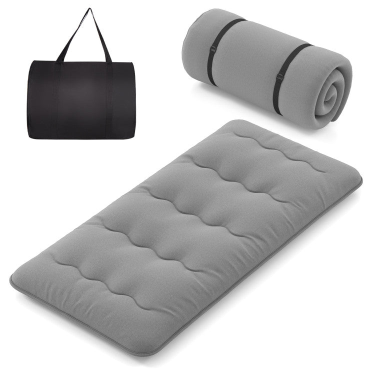 Futon Bed Mattress with Washable Cover and Carry Bag