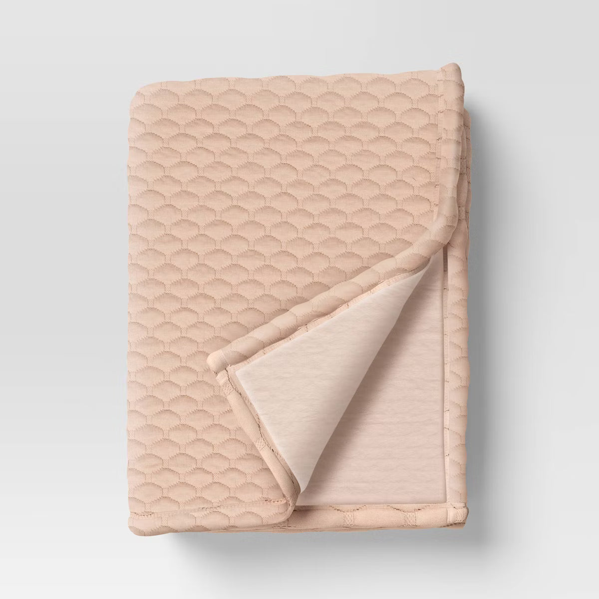 Triple Knit Throw Blanket Heathered - Pink