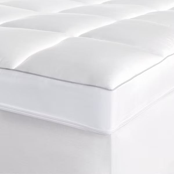 Premium Queen Cooling 4" Dual Layer Memory Foam Mattress Topper - Casaluna