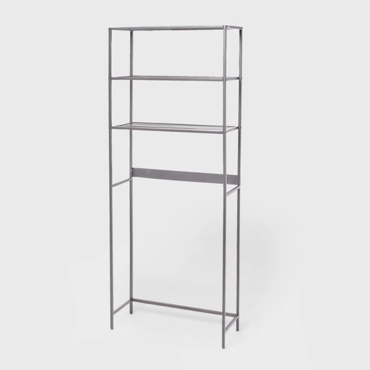 Over The Toilet Storage Brushed Nickel Metal