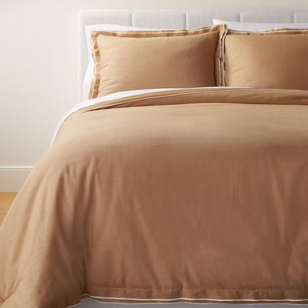King - Double Flange Merrow Stitch Comforter & Sham Set