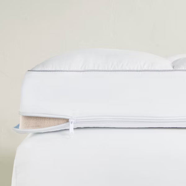 Premium Queen Cooling 4" Dual Layer Memory Foam Mattress Topper - Casaluna