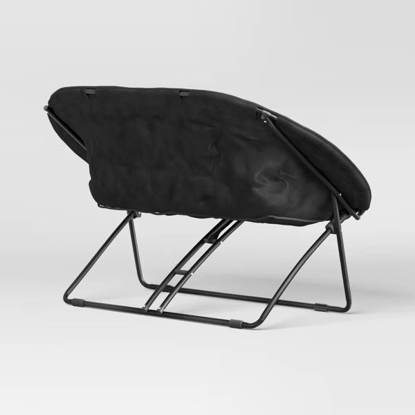 Double Dish Loveseat Sofa Chair Black