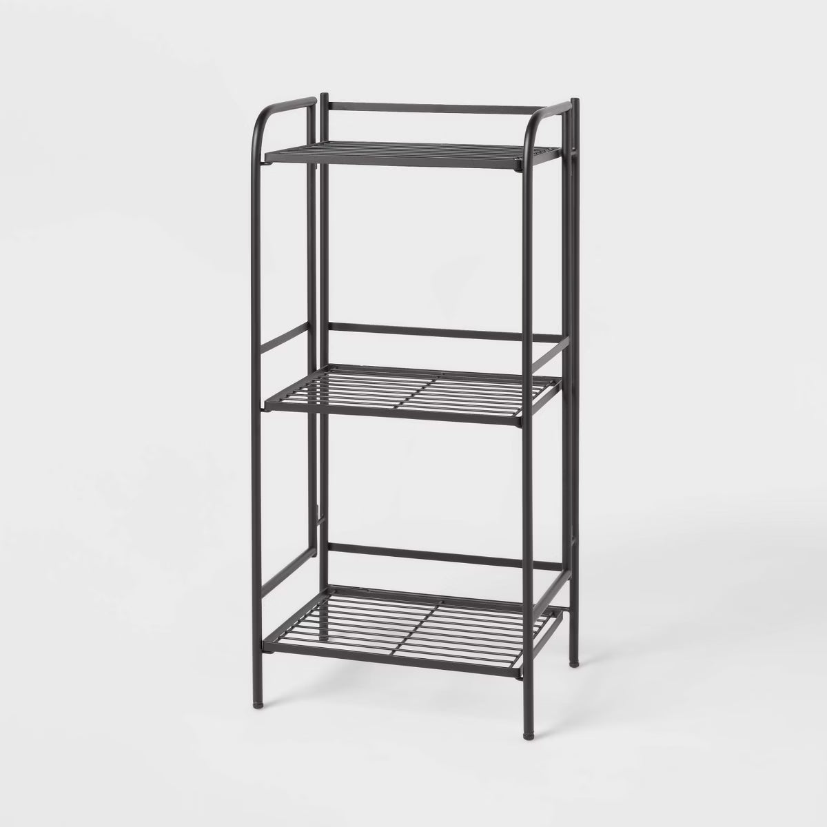 Folding 3 Shelves Black - Brightroom