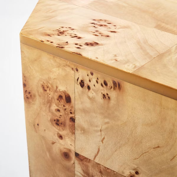 Ogden Burled Wood Accent Table