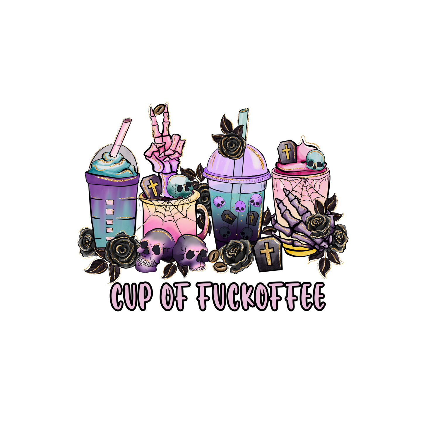 Cup of Fuckoffee - Women's Fine Jersey T-Shirt - Heather