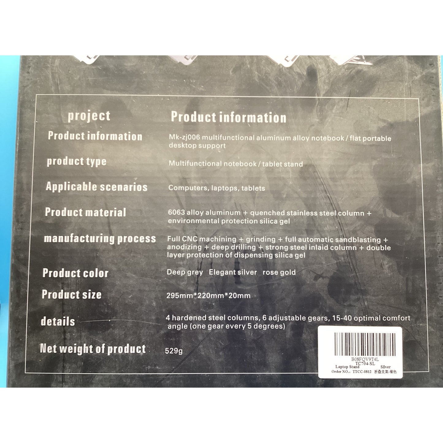 Aluminum Laptop Stand, Ergonomic Detachable Computer Stand - T&S Outlets