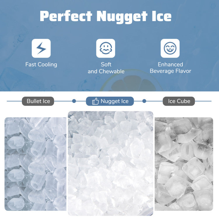 Nugget Ice Maker Countertop with Soft Chewable Pellet