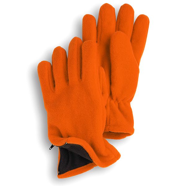 Eco Polyester Fleece Zip Gloves