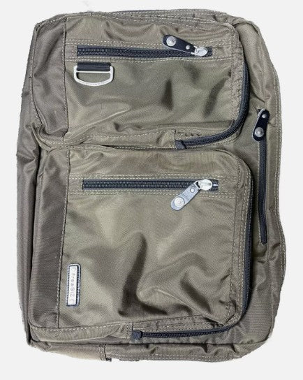 18.4 Inches Laptop Bag Multi-function Briefcase Backpack with Handle (Army Green)