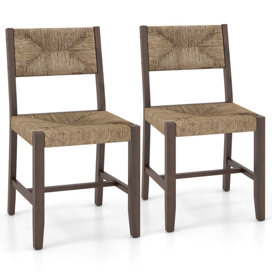 Wooden Dining Chair Set of 2 for Kitchen Dining Room