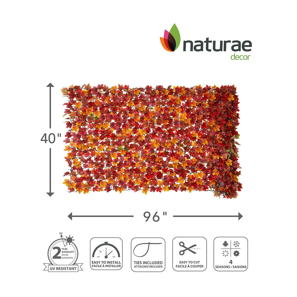 AUTUMN MAPLE LEAF 40″X96″ PRIVACY SCREEN