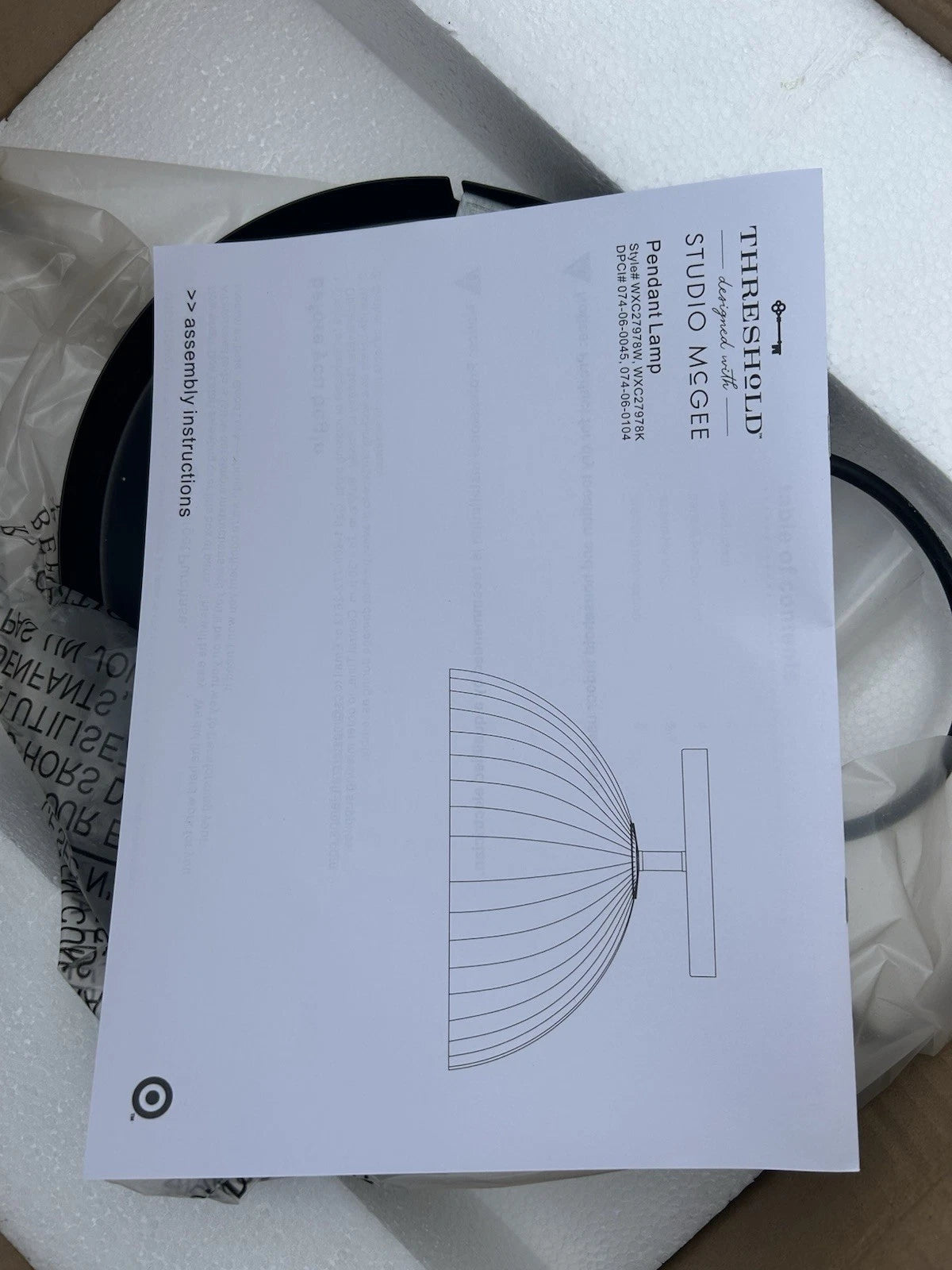 Threshold Designed with Studio McGee Scalloped Semi-Flush Mount Ceiling Light