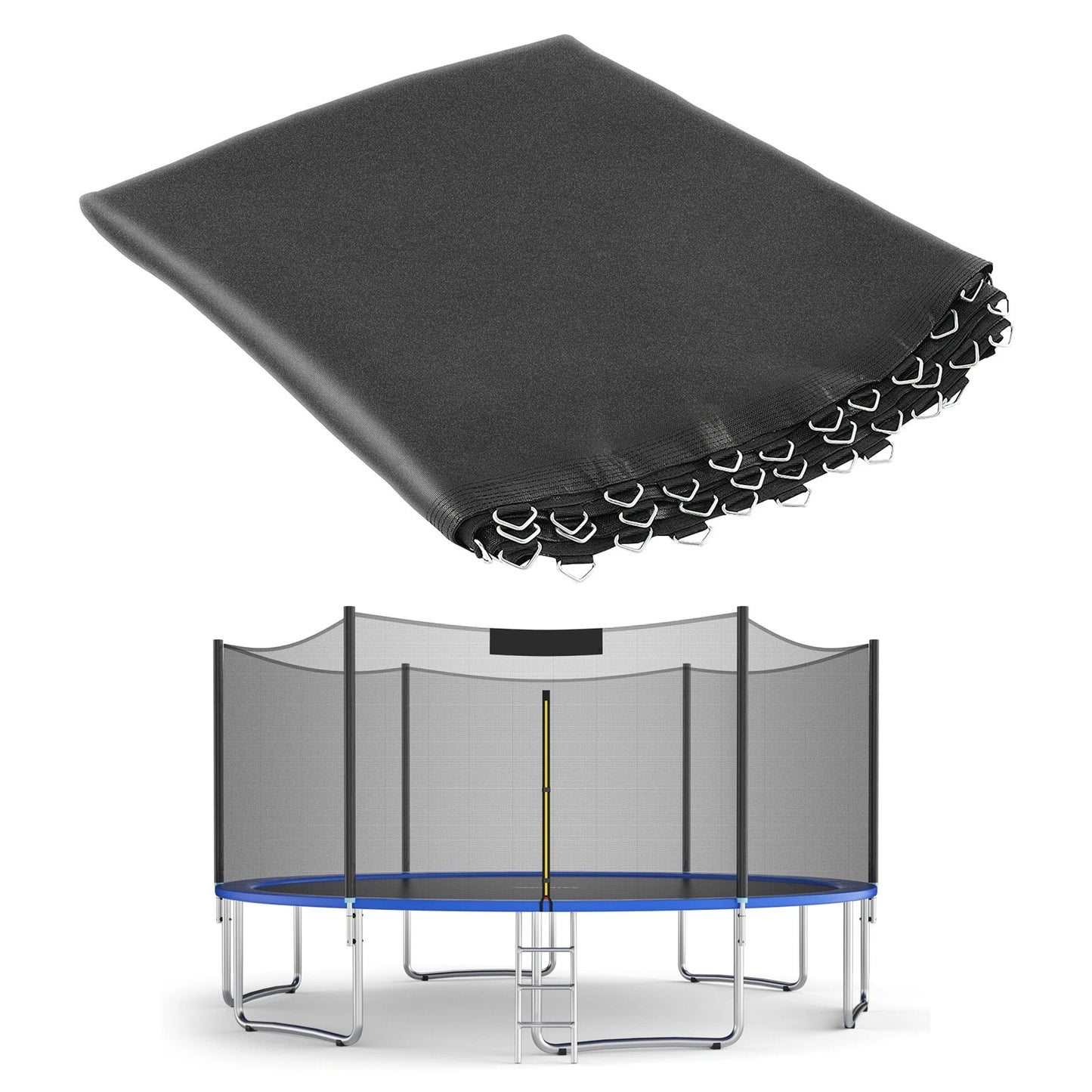 Replacement Trampoline Mat Fit 12ft Frame w/72 V-Hooks Using 5.5" Spring