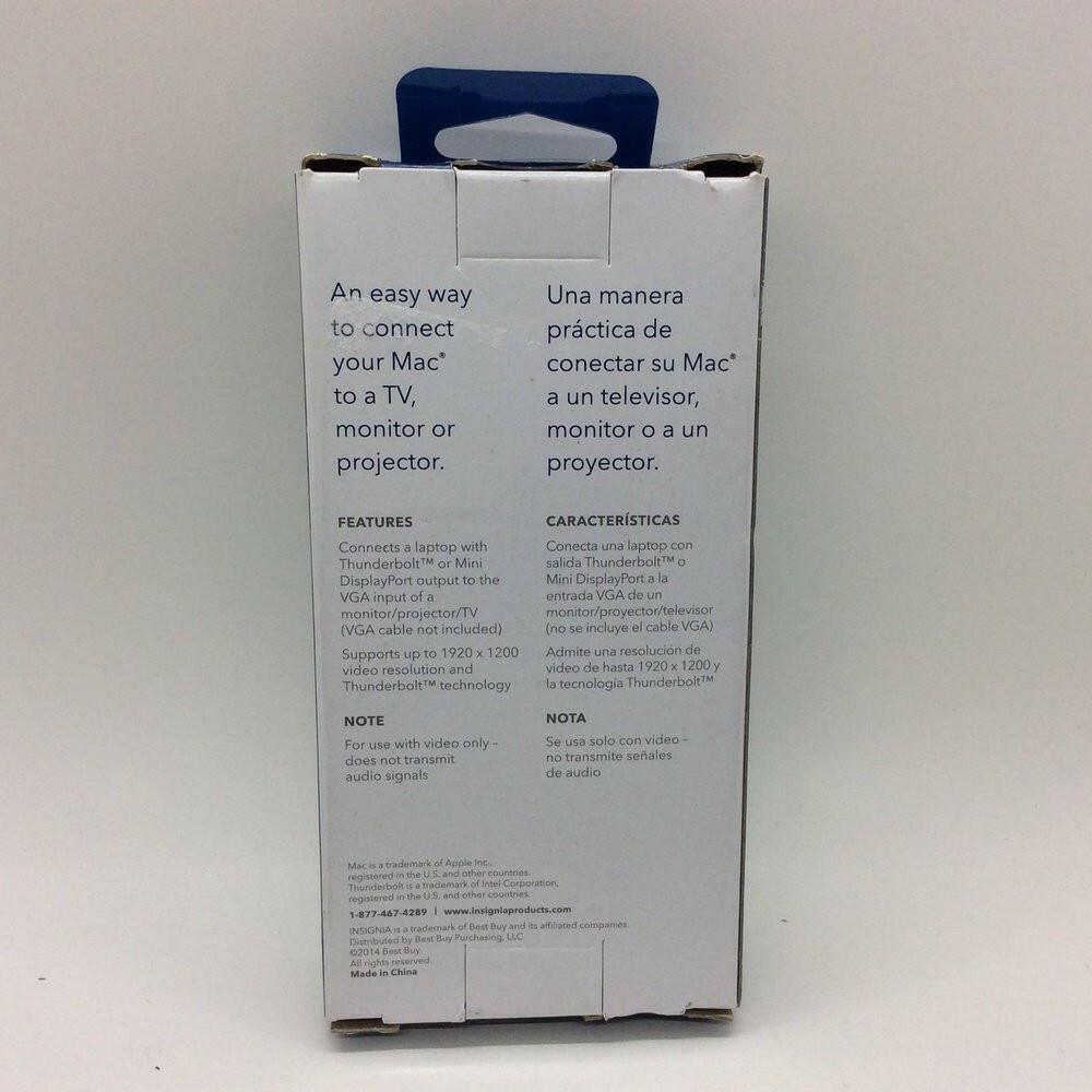 Insignia - Mini DisplayPort-to-VGA Adapter - White - T&S Outlets