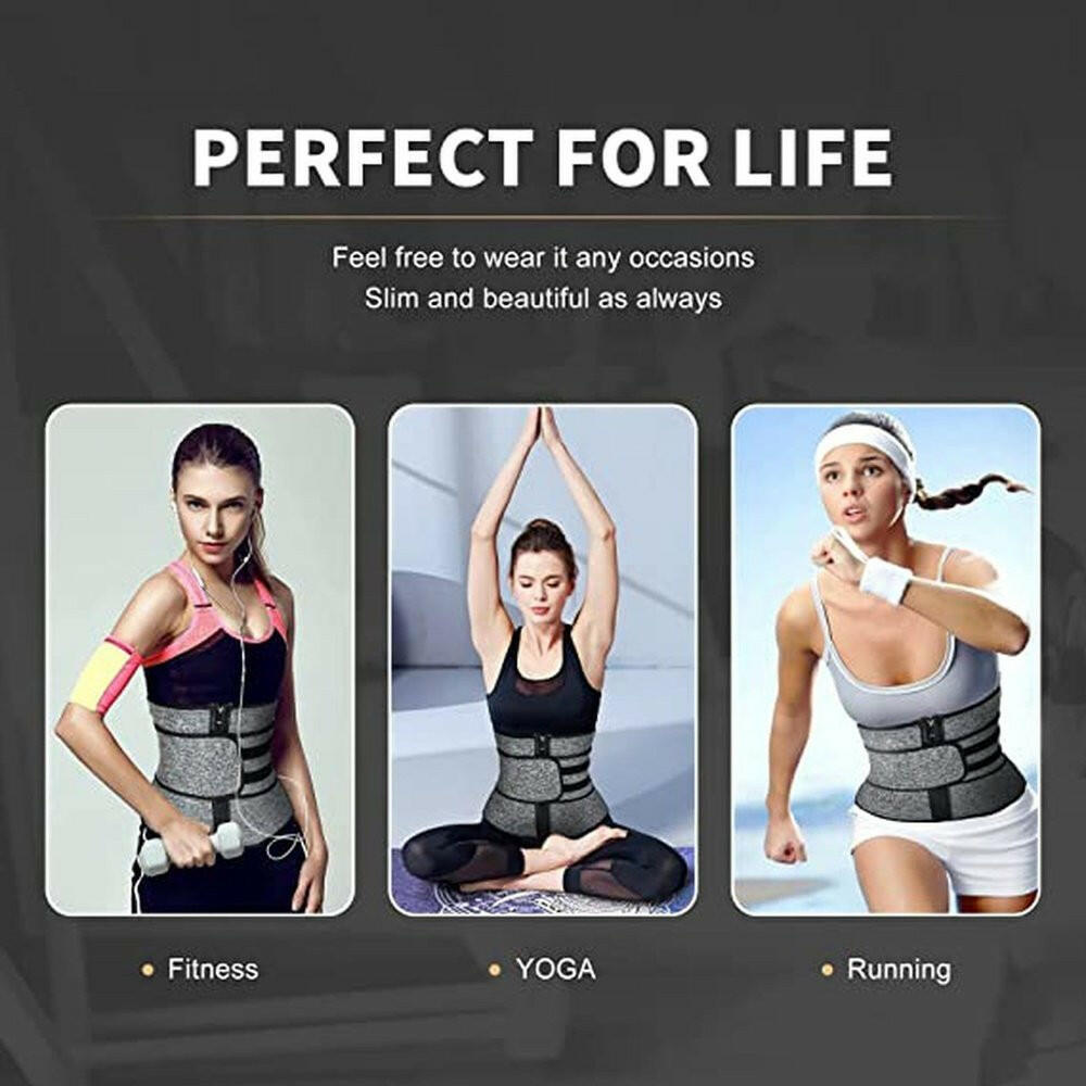 Waist Trainer for Women Plus Size Neoprene -  Gray - T&S Outlets